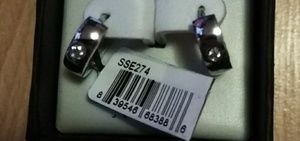 Sterling hoop style earrings